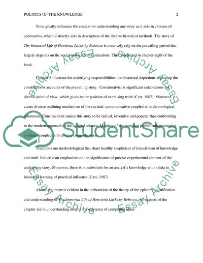 Politics of the knowledge