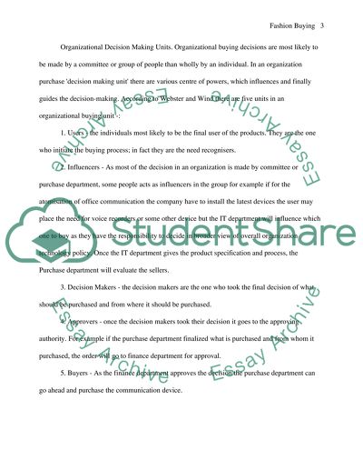 Contributions of Buyers in Company Budget