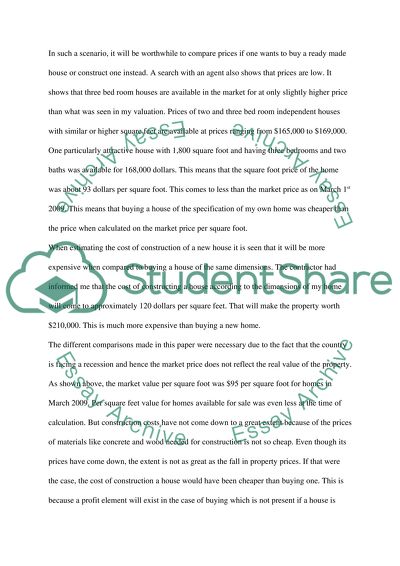 college essay on real estate