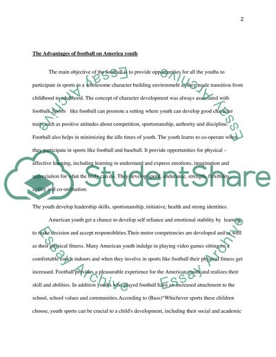 Sports and American Youth