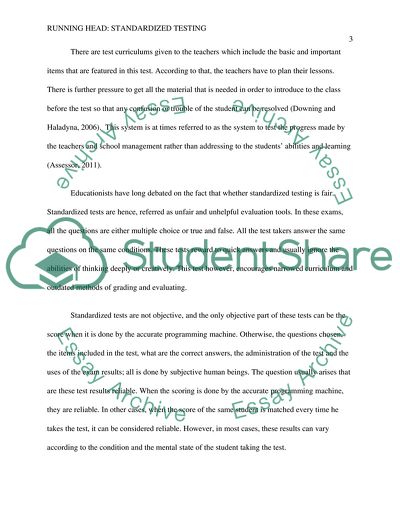 Standardized Testing