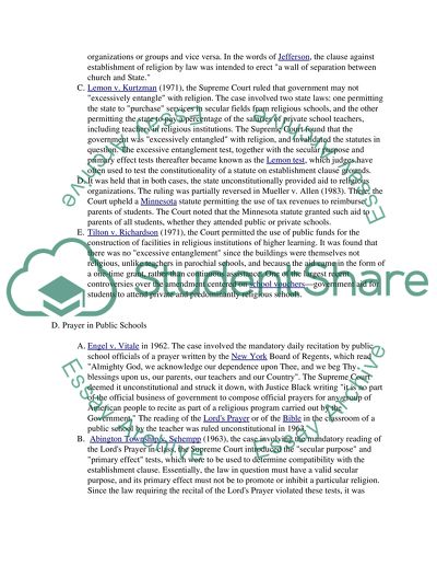 Equal Liberty And The Establishment Clause, Then And Now