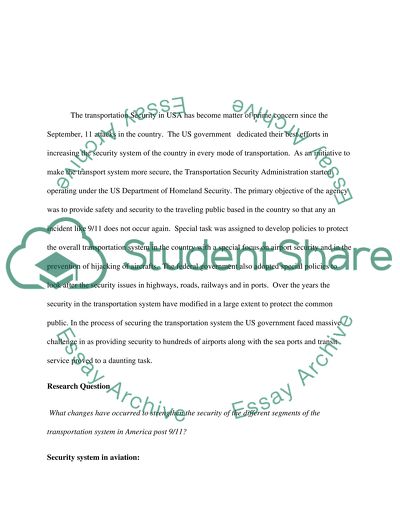 Transportation Security in the United States