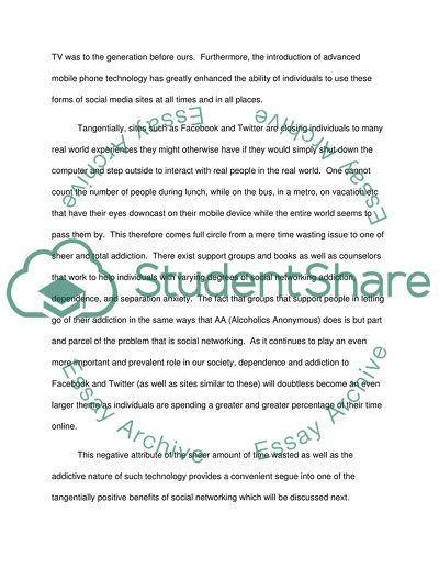 The Positive Benefits and Negative Drawbacks of the Dawn of the Facebook and Twitter Era