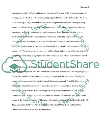 The Hutterites in North America John A. Hostetler