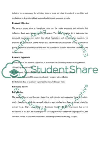Role of the Interest Rate in the Financial Markets