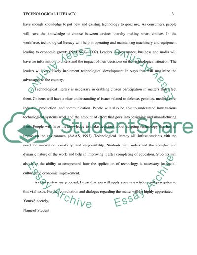 Support for Technological Literacy in Public Schools