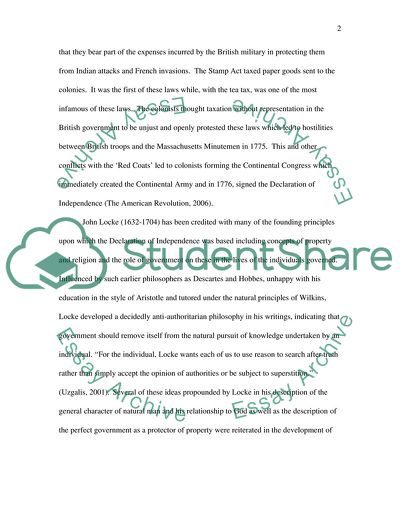 The Declaration of Independence - Its Origins and Effects