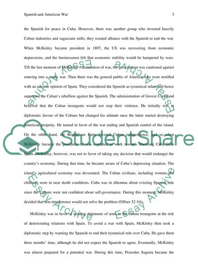 Spanish and American War