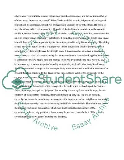 Cold Knowledge by Jacob Bronwski