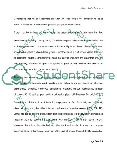 Starbucks the experience