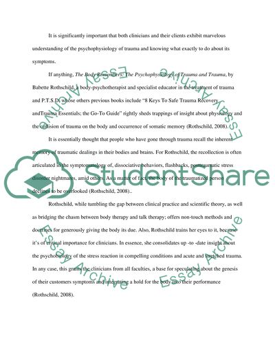 The Psychophysiology of Trauma and Trauma Treatment