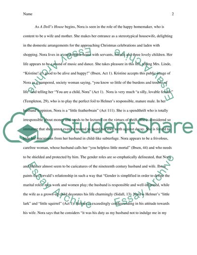 A Dolls House - Nora and Gender Identity