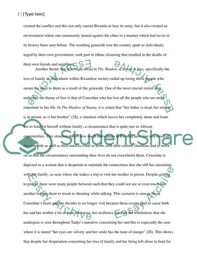 The Shadow of Imana by Veronique Tadjo