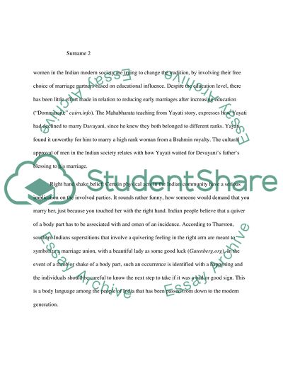 Myths Reflection on Indian Values