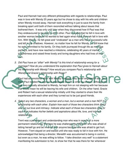 Playing by Heart Movie. Relations Between Paul And Hannah