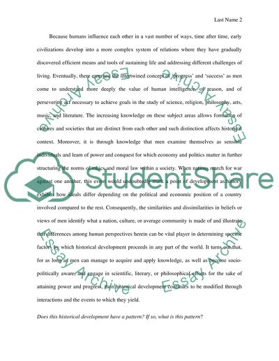 What shapes historical development