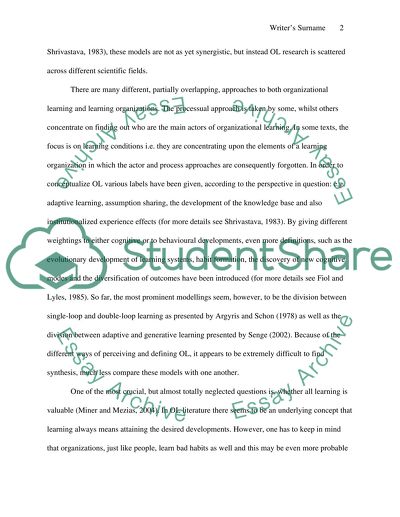 The Learning Organisation (HRM)