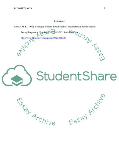 The Effects of Indomethacin Administration