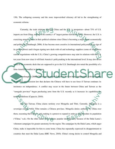 International Relations of China