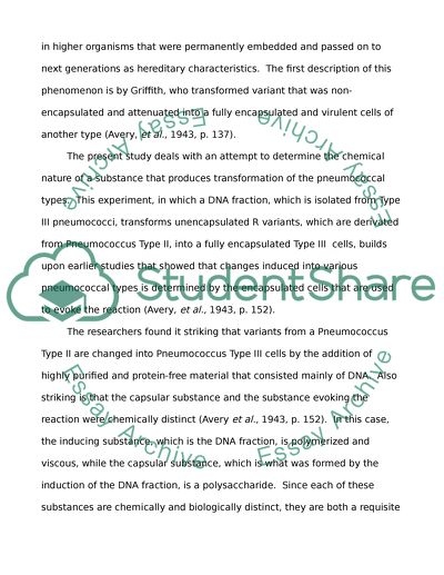 Averys Study and How It Changed Biology as We Know It