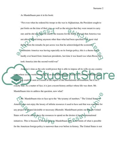 Future of US foreign policy