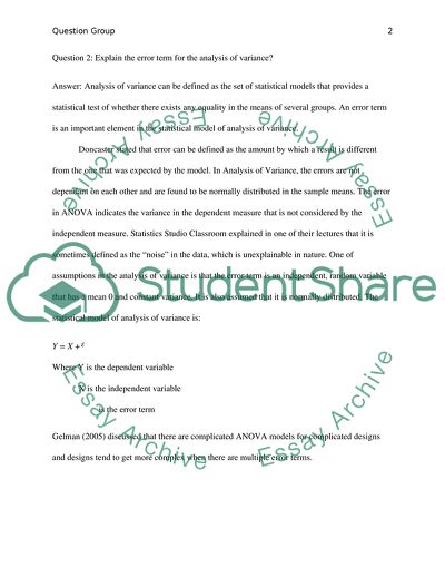 T-tests and Statistical Procedure