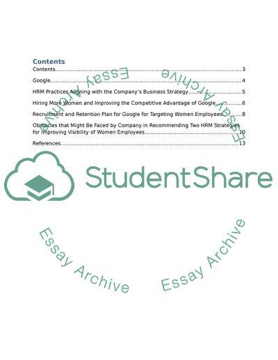 Human Resource Managment and Culture: Google