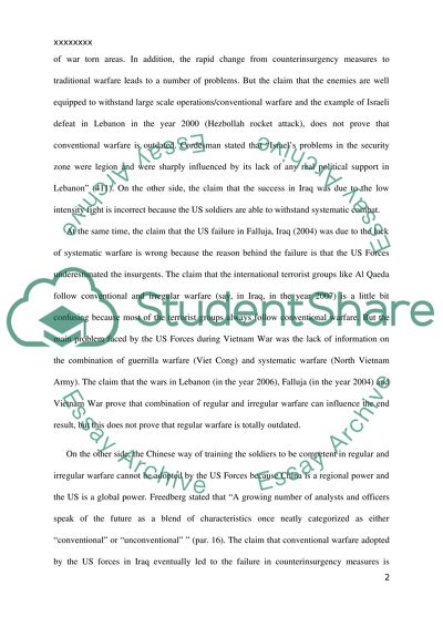 The Influence of Hybrid Warriors in Future Wars