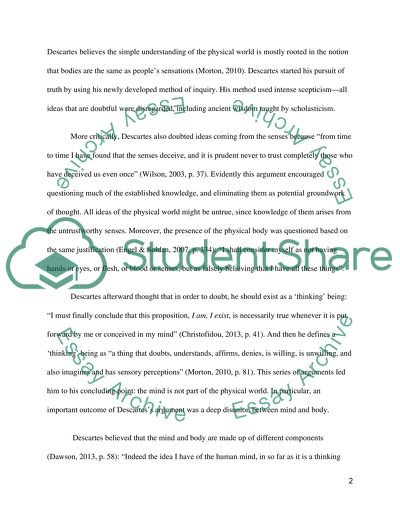 An Analysis of Cartesian Dualism