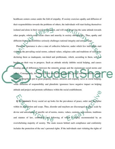 Social Psychology Notion