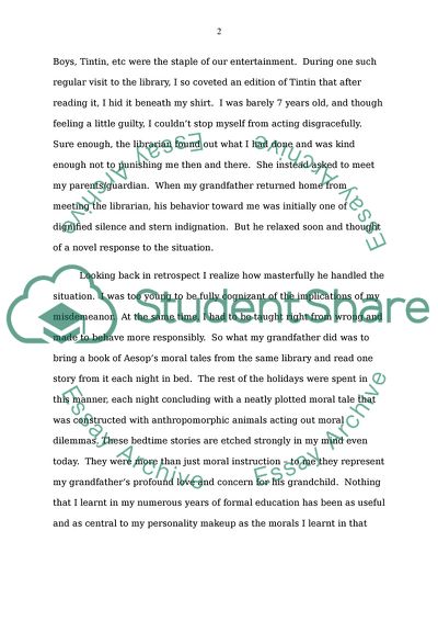 My Most Enduring Childhood Memory