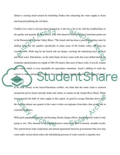 Conflict Over Water: the Quality and Quantity of the Resource