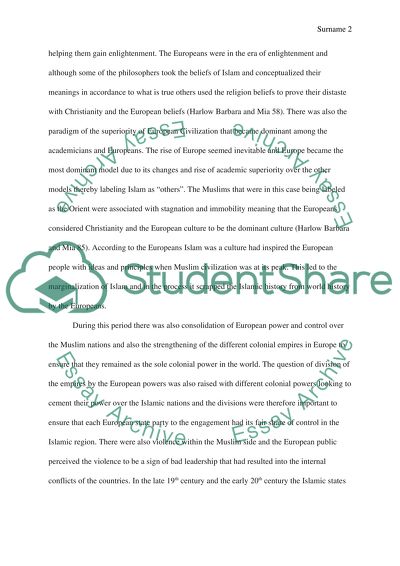 Imperialism and Orientalism