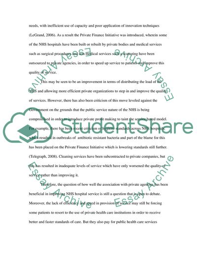 Government Health Issues and Management of Public Sector