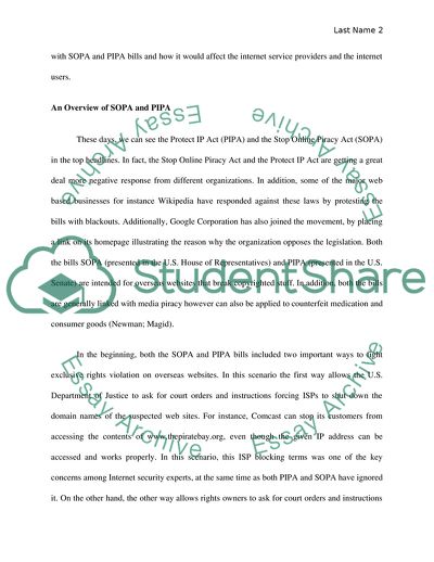 Impact of SOPA and PIPA Bills