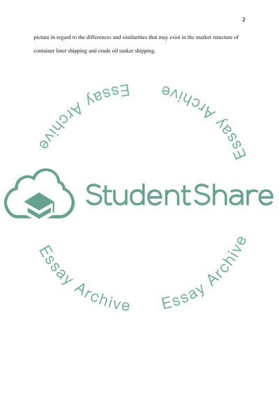 Shipping Market Structure