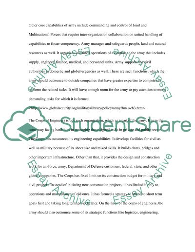 Outsourcing Functions