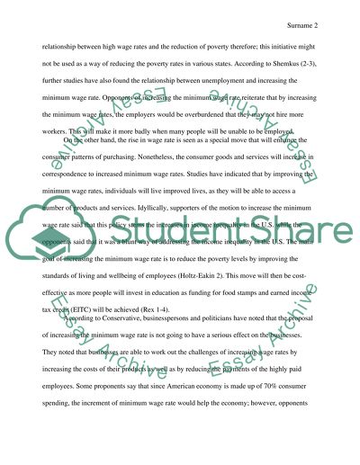 Effects of Raising the National Minimum Wage