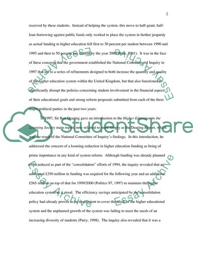 British Higher Education into the New Millennium