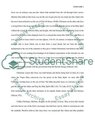 Jesus between Judaism, Christianity, and Islam