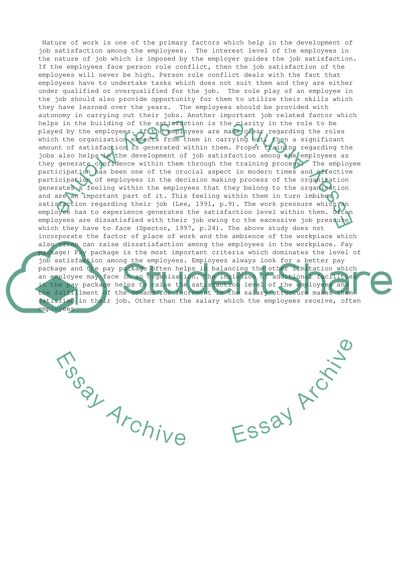 Impact of Job Satisfaction on Staff Turnover