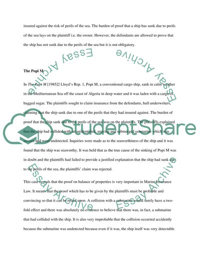 Marine Insurance Law Development