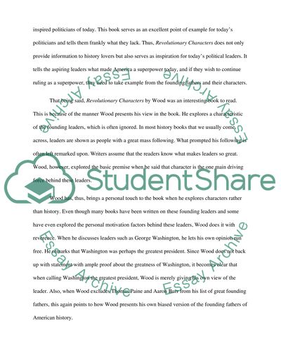 Revolutionary Characters by Gordon S Wood