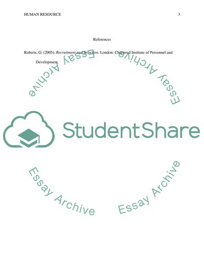 Recruitment and Selection