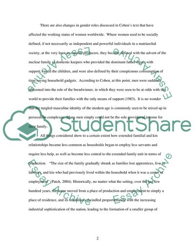 Americas Industrilization process has resulted in more work for women