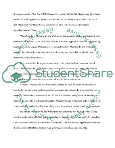 Analysis of Jack Sheltons Im Just a Bill