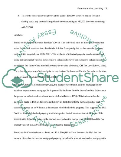 FINANCE AND ACCOUNTING