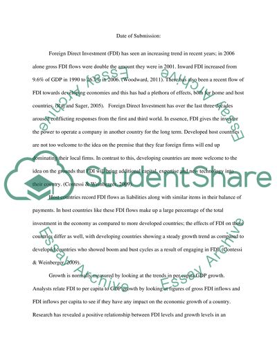 foreign investment essay