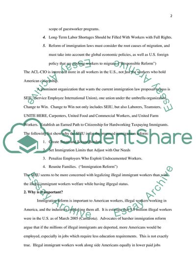 Labor Relations in Terms of Immigrants